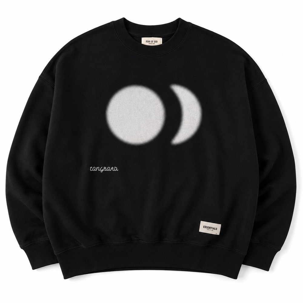 RESSAY RealTakai Black Moon Graphic Crewneck Sweatshirt L - Picture 1 of 15